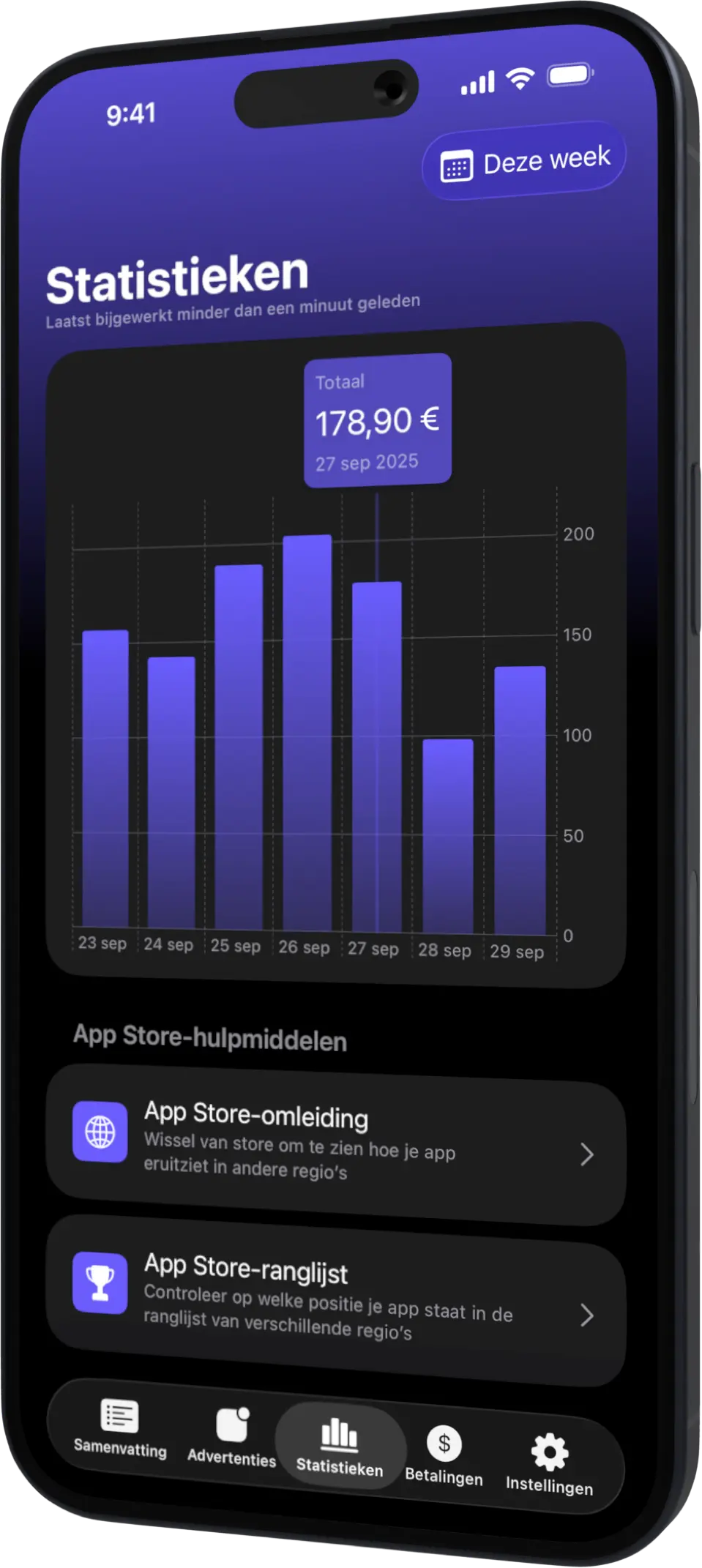 AdMate iPhone Stats NL