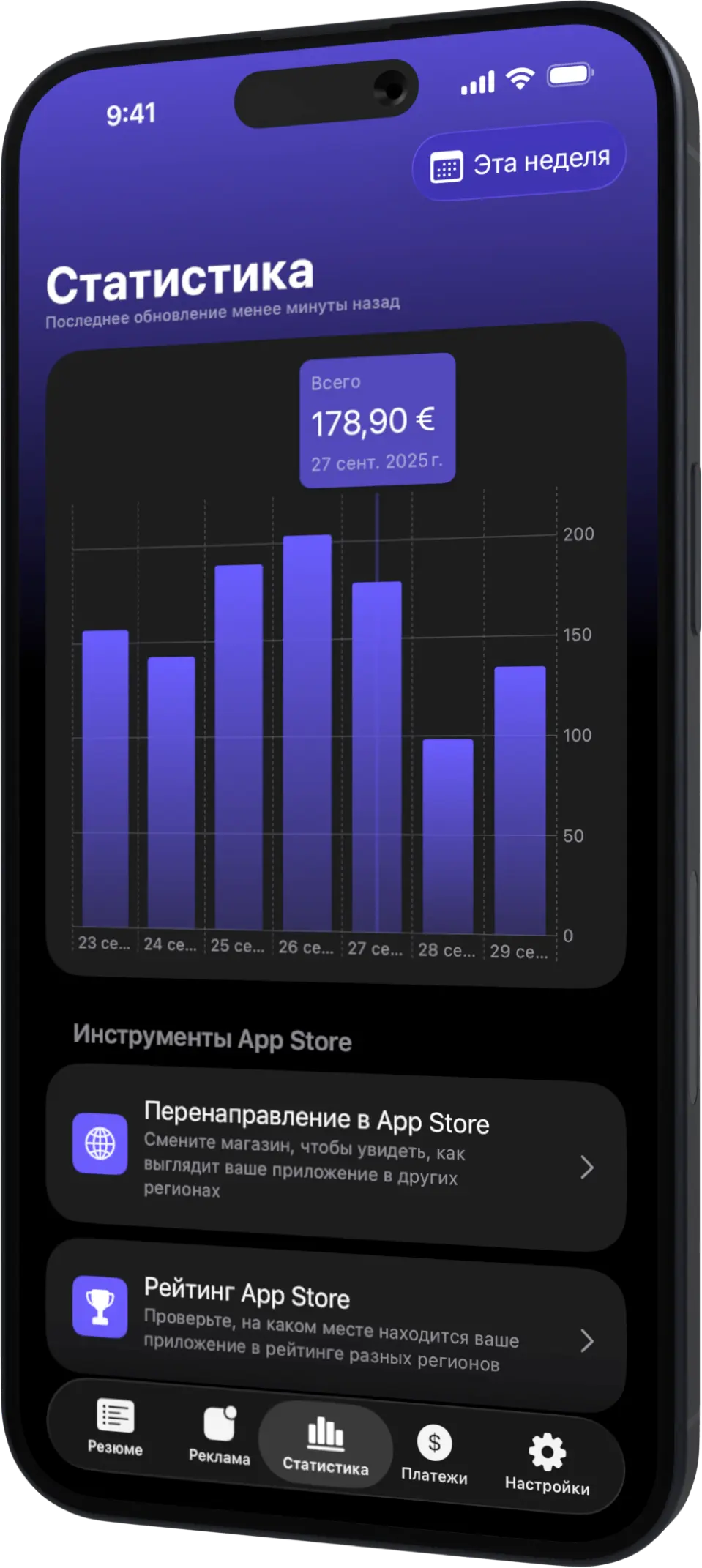 AdMate iPhone Stats RU