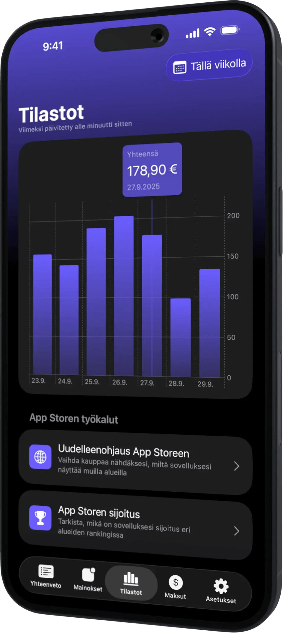 AdMate iPhone Stats FI