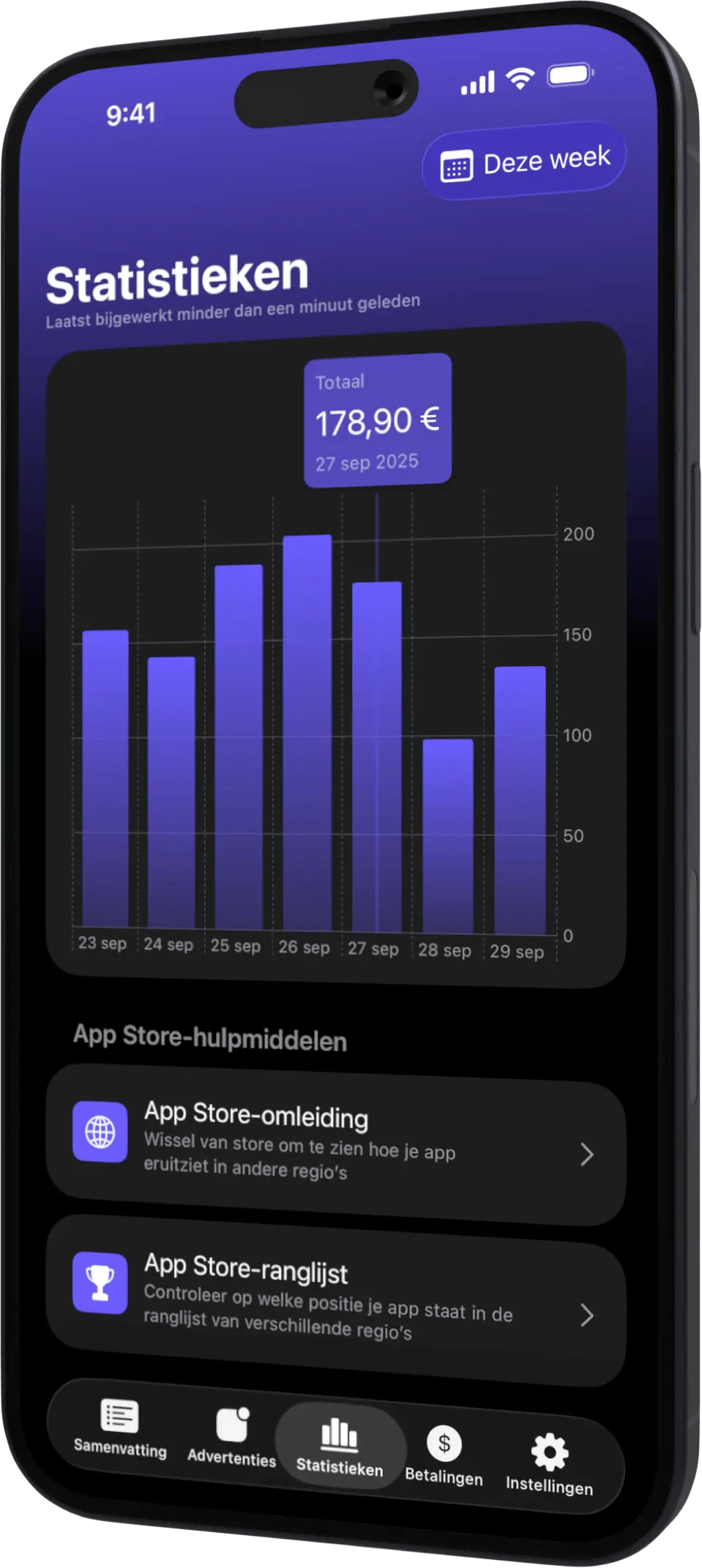 AdMate iPhone Stats NL