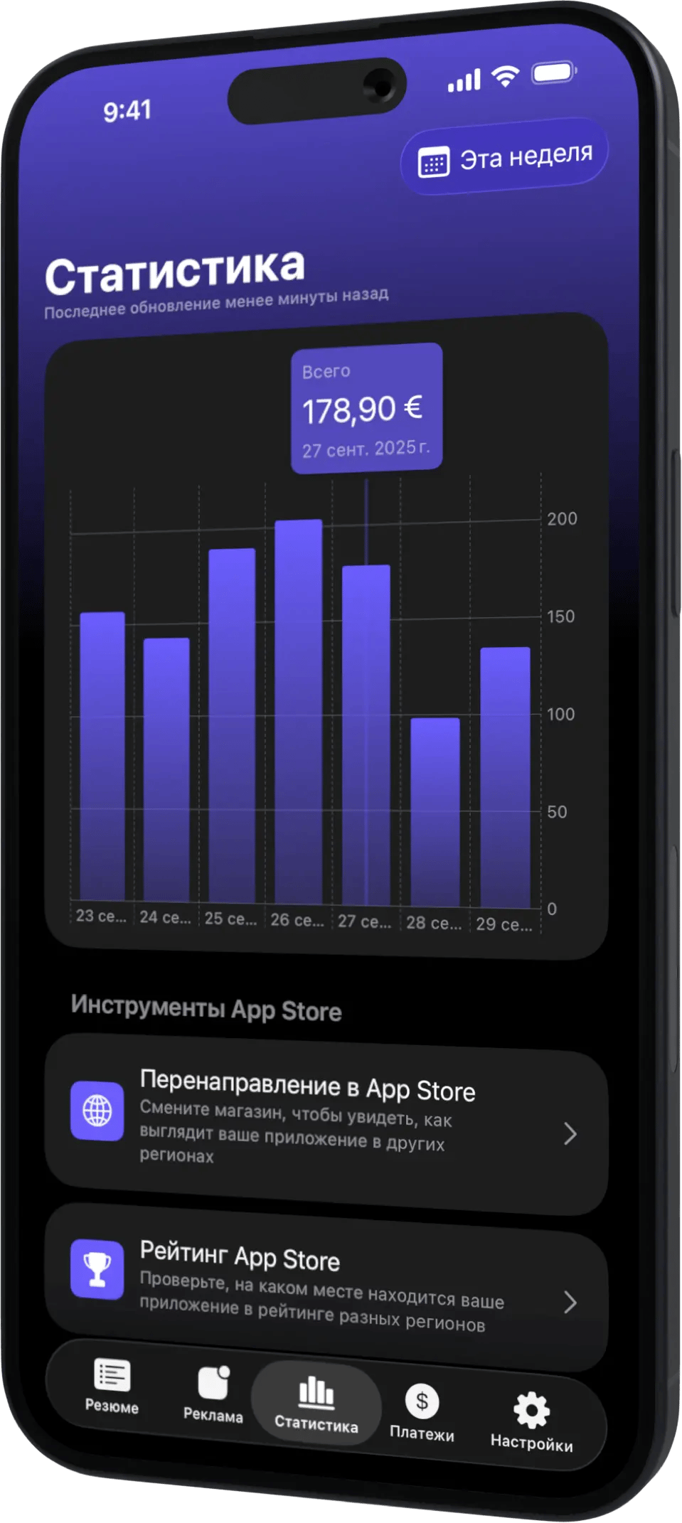 AdMate iPhone Stats RU
