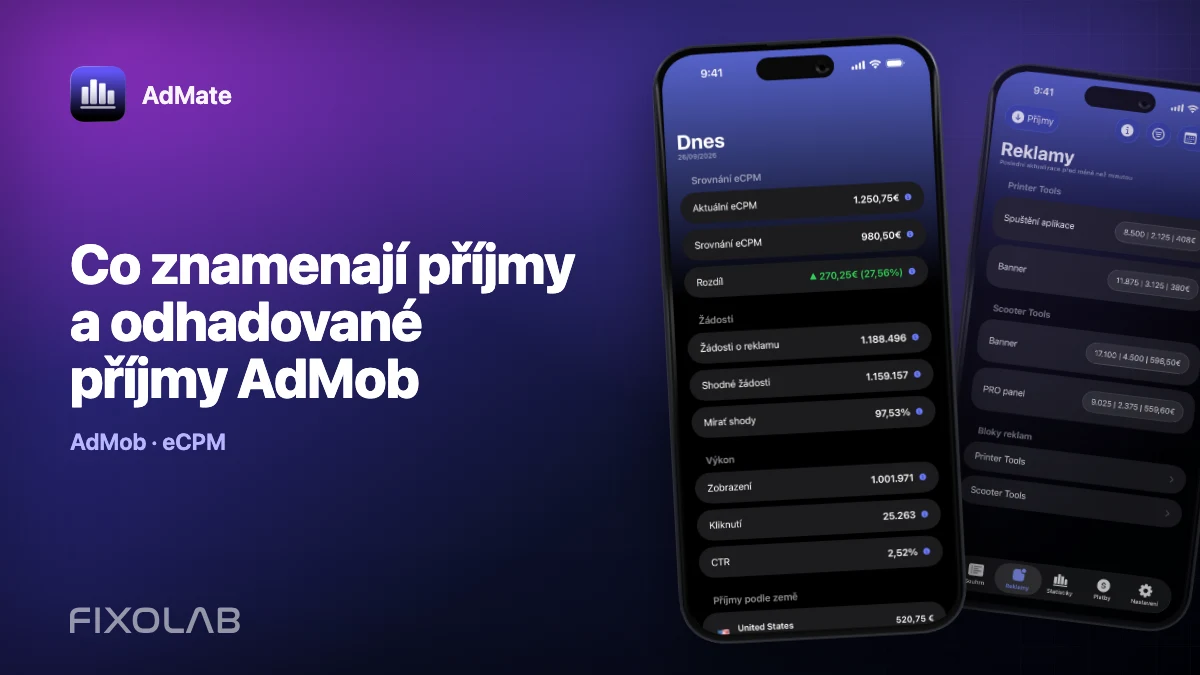 Co znamenají příjmy a odhadované příjmy AdMob