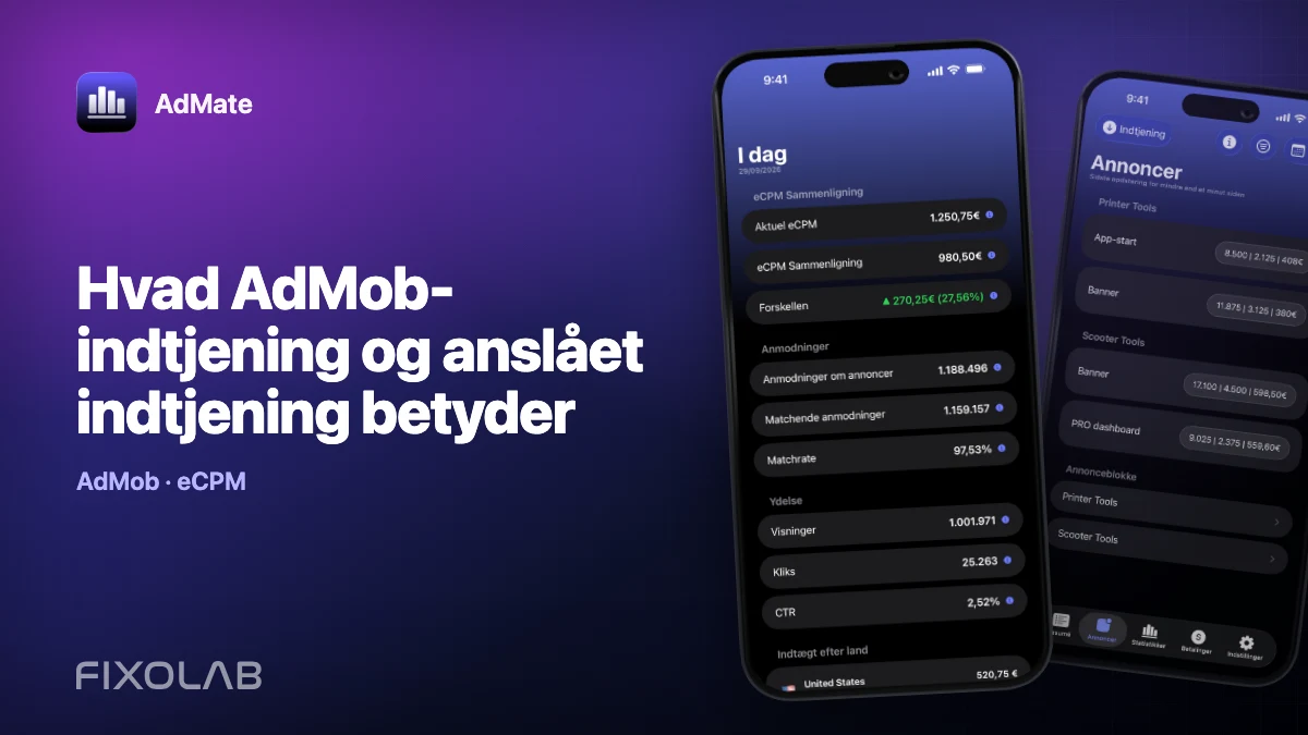 Hvad AdMob-indtjening og anslået indtjening betyder