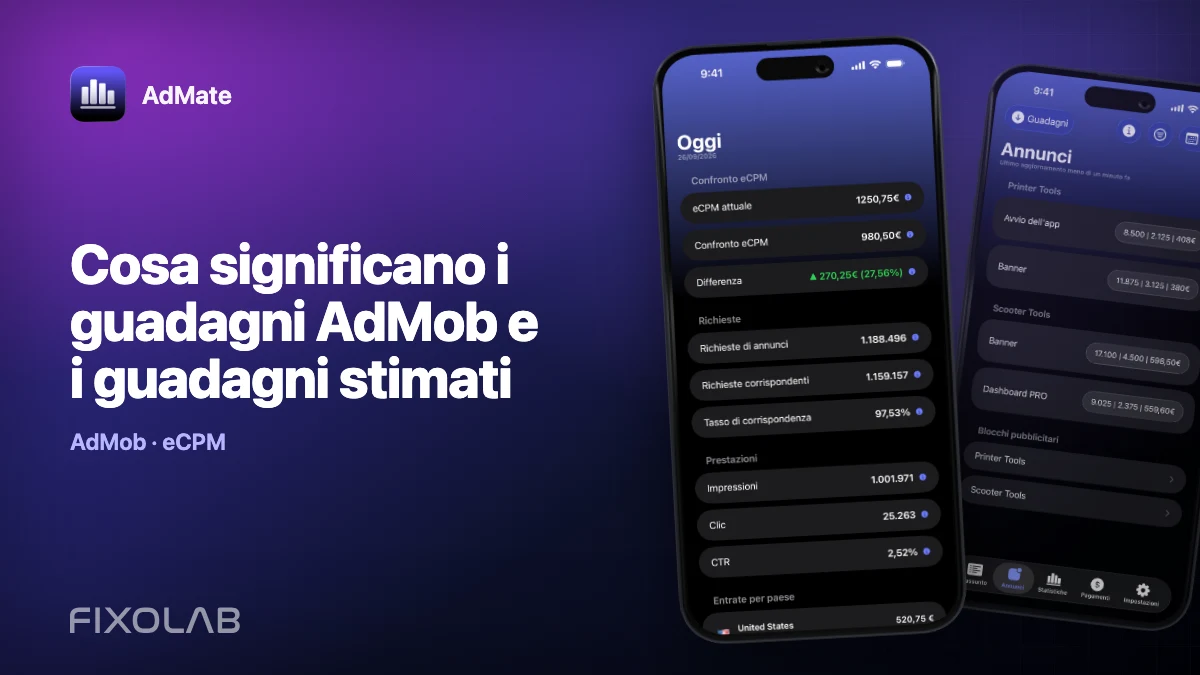 Cosa significano i guadagni AdMob e i guadagni stimati