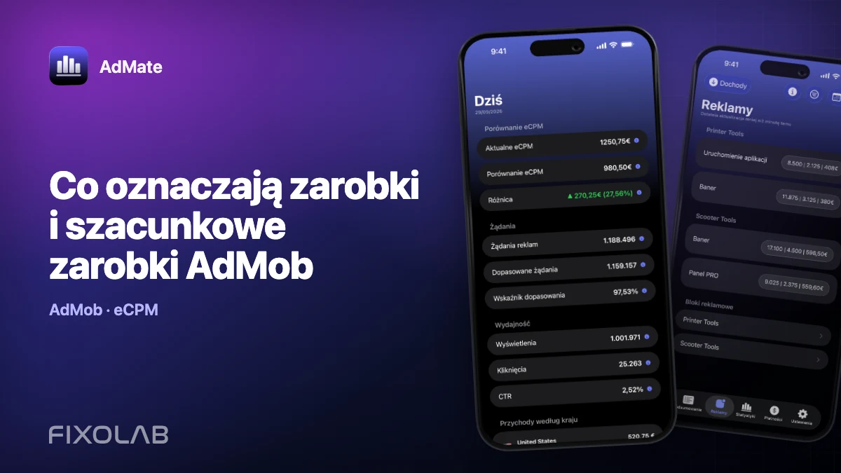 Co oznaczają zarobki i szacunkowe zarobki AdMob