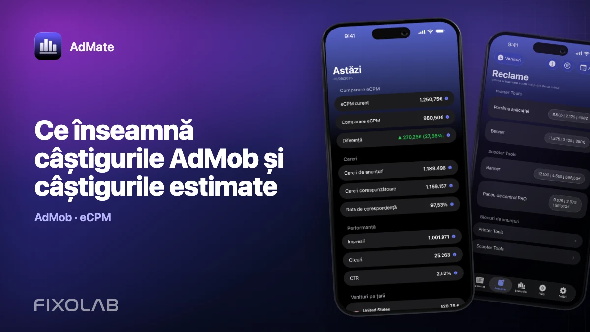 Ce înseamnă câștigurile AdMob și câștigurile estimate