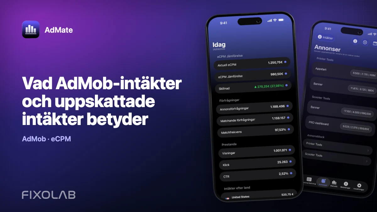 Vad AdMob-intäkter och uppskattade intäkter betyder