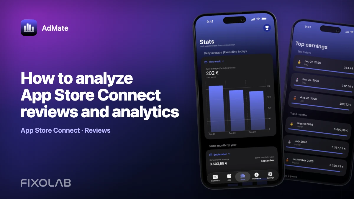 How to analyze App Store Connect reviews and analytics