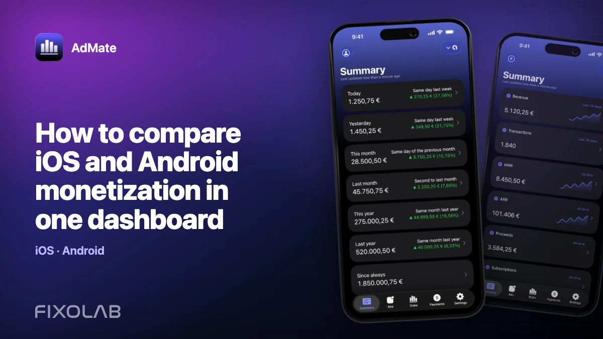 How to compare iOS and Android monetization in one dashboard How to compare iOS and Android monetization in one dashboard