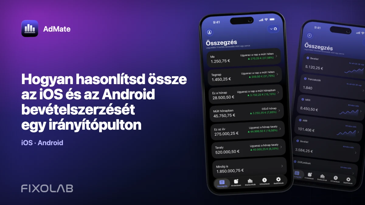 Hogyan hasonlítsd össze az iOS és az Android bevételszerzését egy irányítópulton Hogyan hasonlítsd össze az iOS és az Android bevételszerzését egy irányítópulton