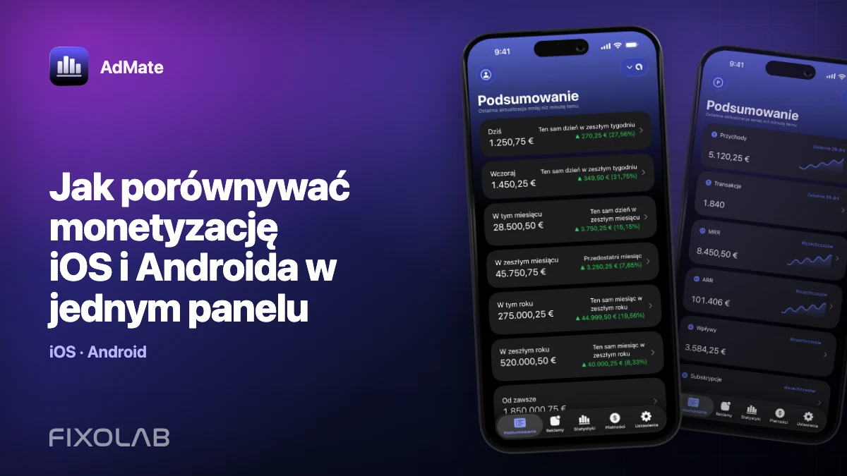 Jak porównywać monetyzację iOS i Androida w jednym panelu