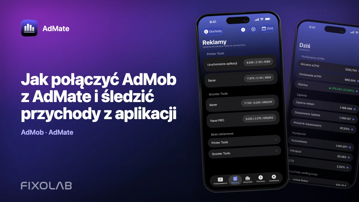 Jak połączyć AdMob z AdMate i śledzić przychody z aplikacji