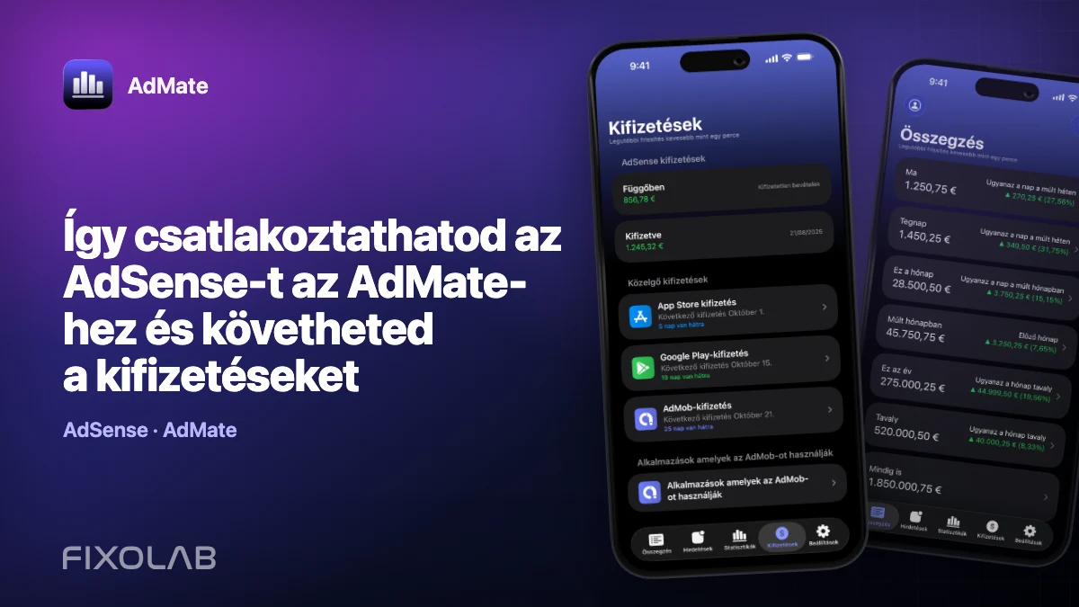 Így csatlakoztathatod az AdSense-t az AdMate-hez és követheted a kifizetéseket Így csatlakoztathatod az AdSense-t az AdMate-hez és követheted a kifizetéseket