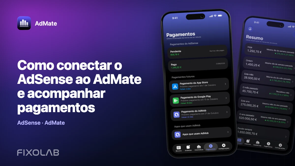 Como conectar o AdSense ao AdMate e acompanhar pagamentos