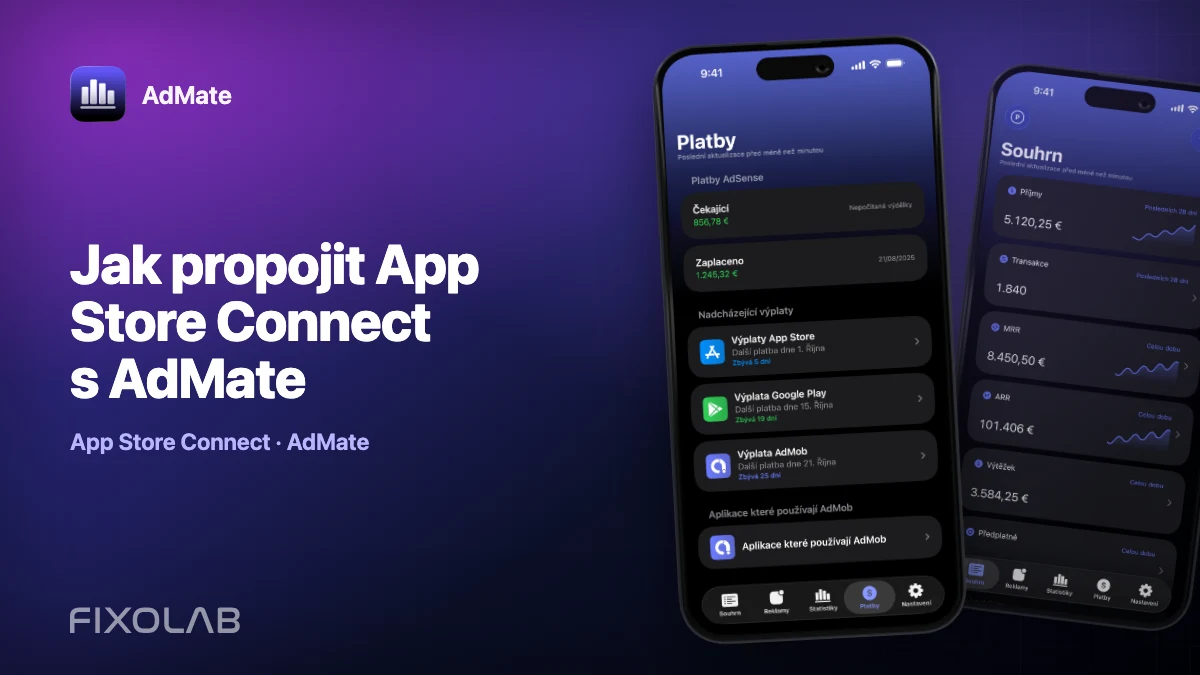 Jak propojit App Store Connect s AdMate