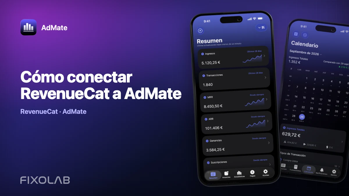 Cómo conectar RevenueCat a AdMate