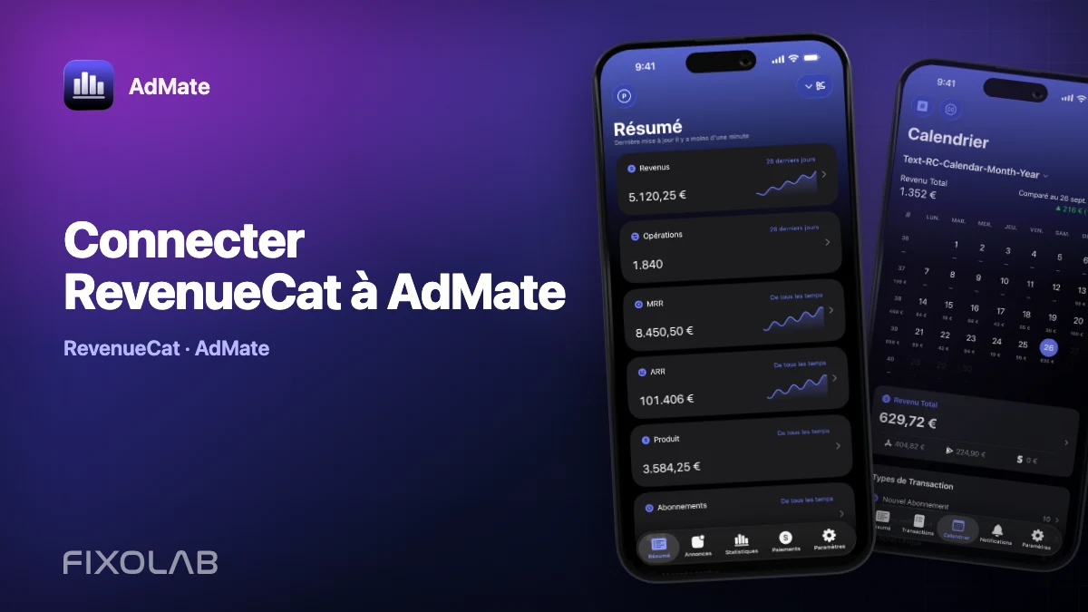 Connecter RevenueCat à AdMate