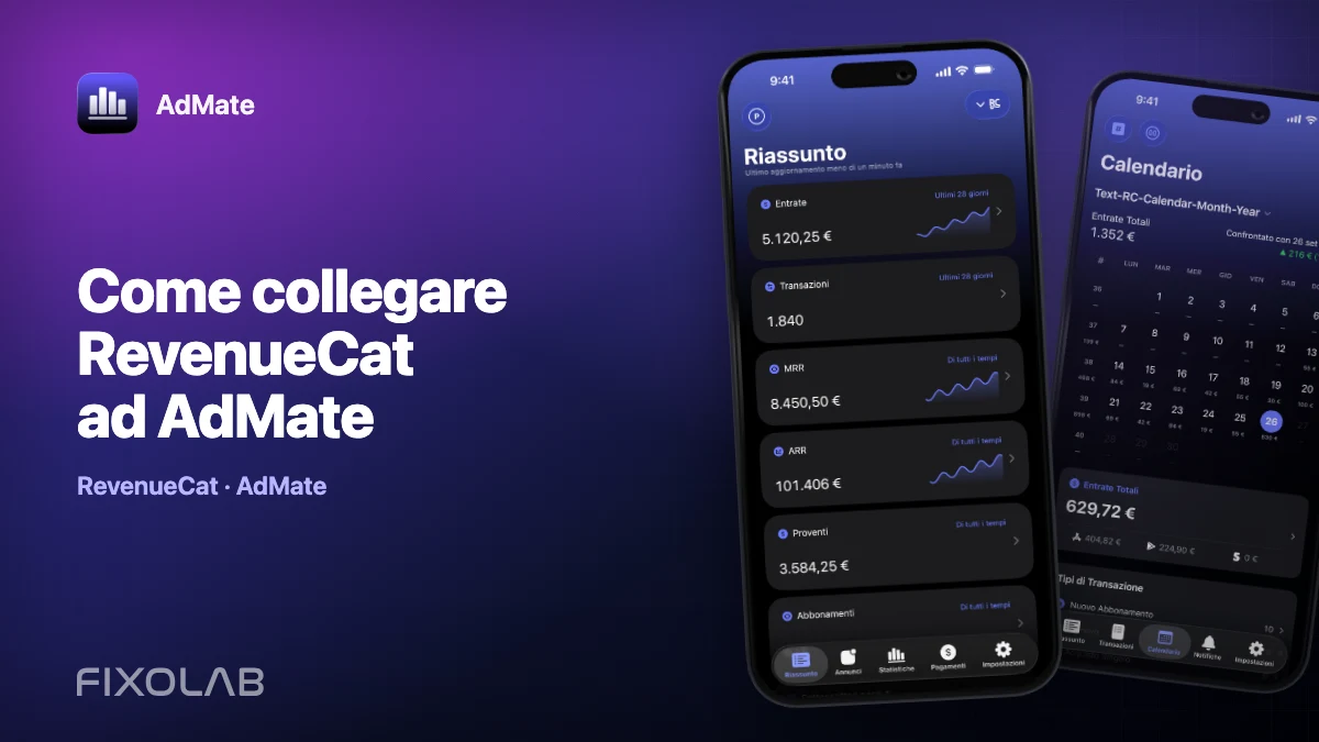 Come collegare RevenueCat ad AdMate