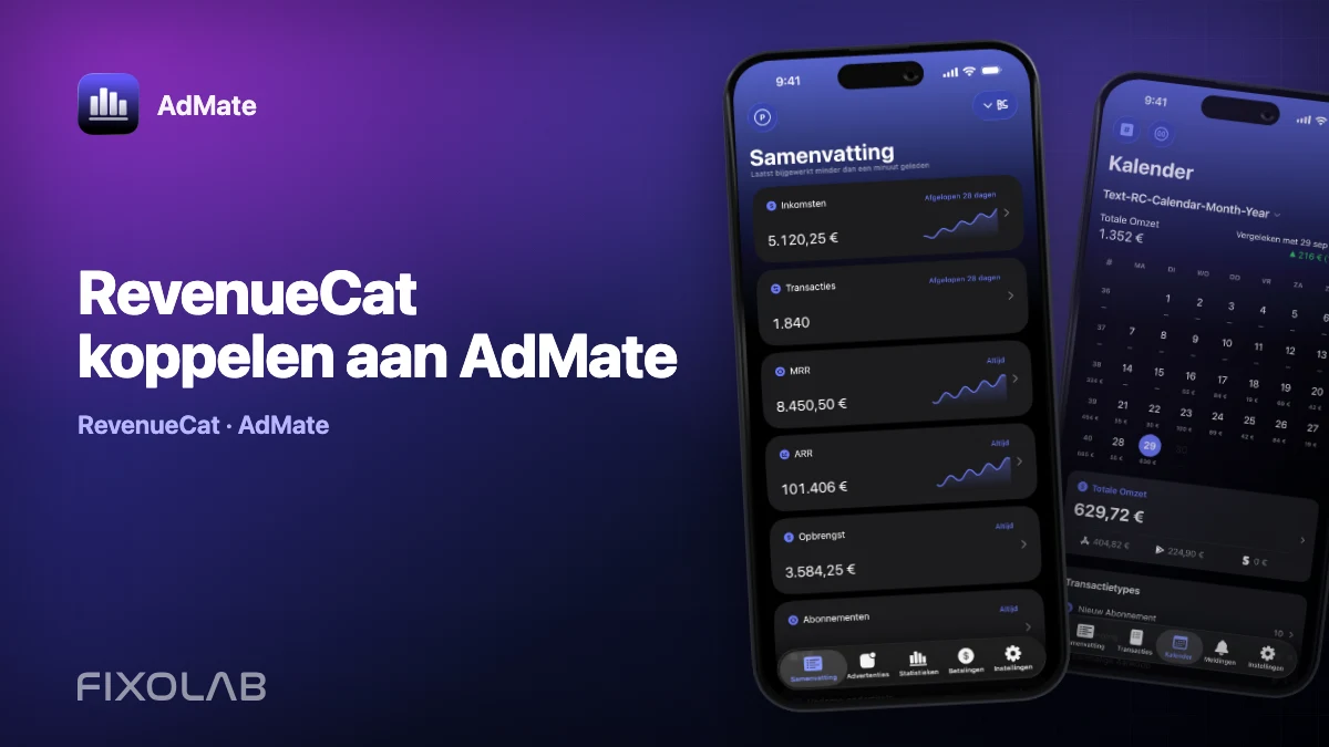 RevenueCat koppelen aan AdMate