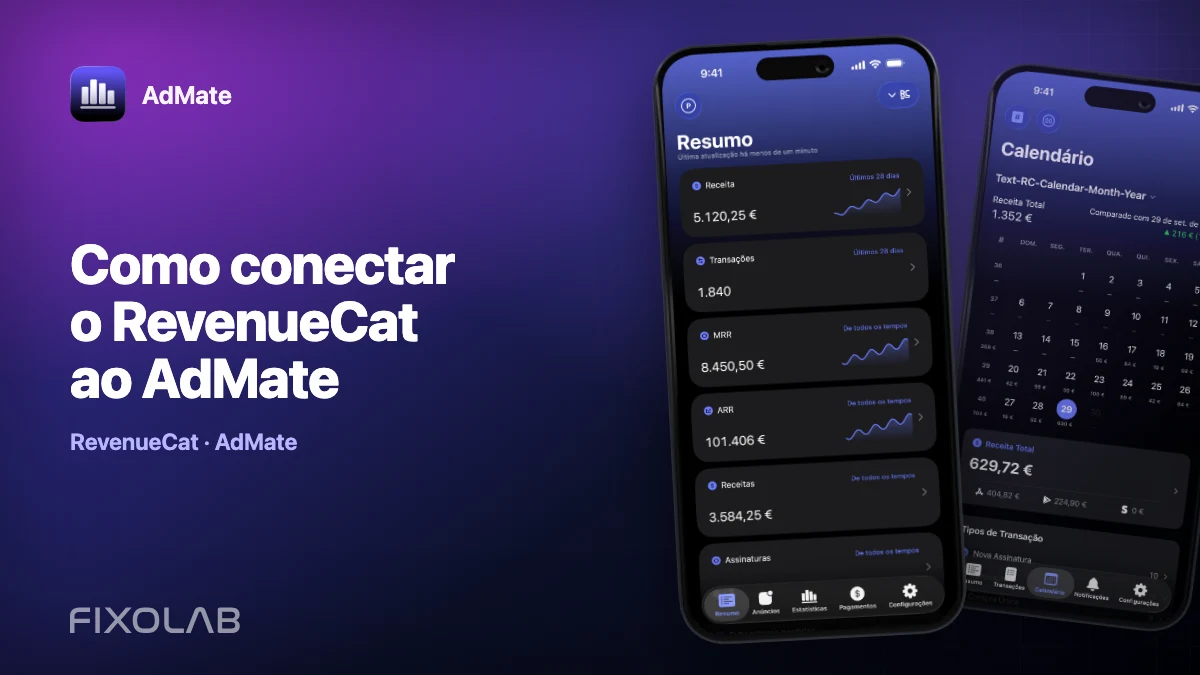 Como conectar o RevenueCat ao AdMate