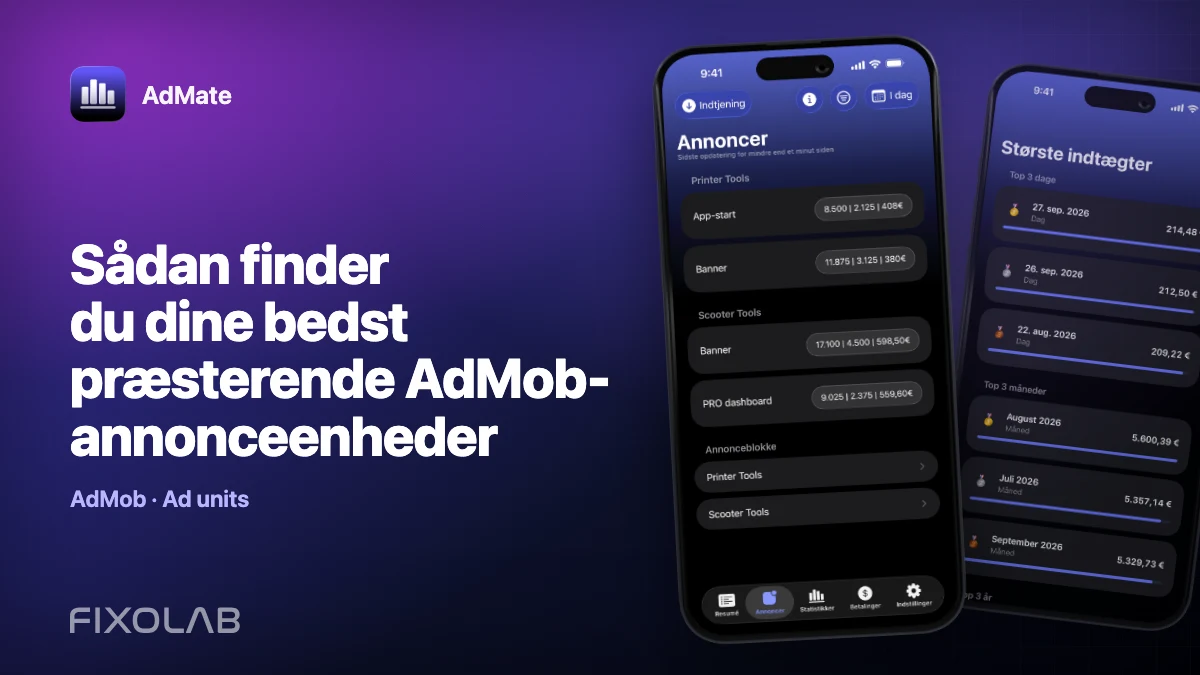 Sådan finder du dine bedst præsterende AdMob-annonceenheder Sådan finder du dine bedst præsterende AdMob-annonceenheder