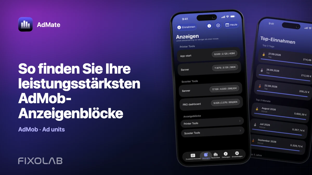 So finden Sie Ihre leistungsstärksten AdMob-Anzeigenblöcke