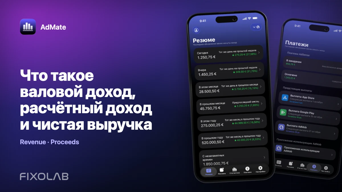 Что такое валовой доход, расчётный доход и чистая выручка