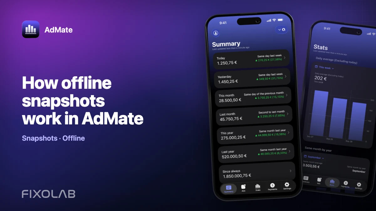 How offline snapshots work in AdMate