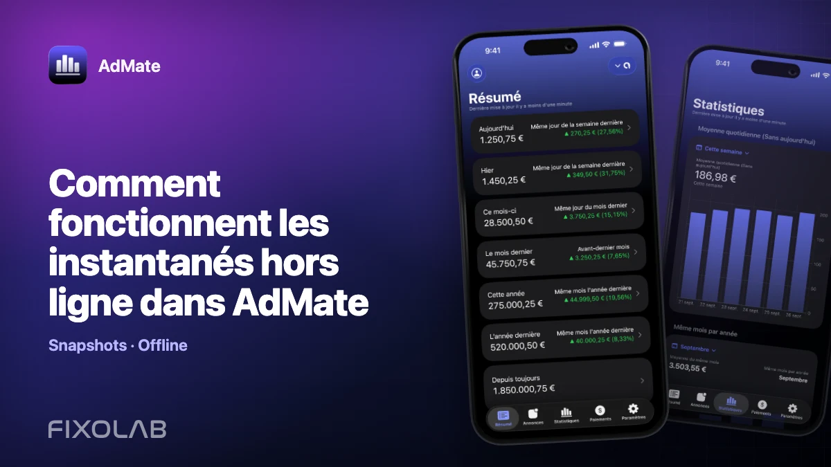 Comment fonctionnent les instantanés hors ligne dans AdMate Comment fonctionnent les instantanés hors ligne dans AdMate
