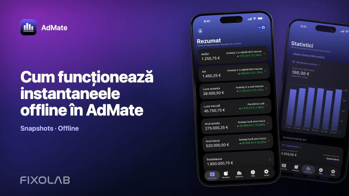 Cum funcționează instantaneele offline în AdMate Cum funcționează instantaneele offline în AdMate