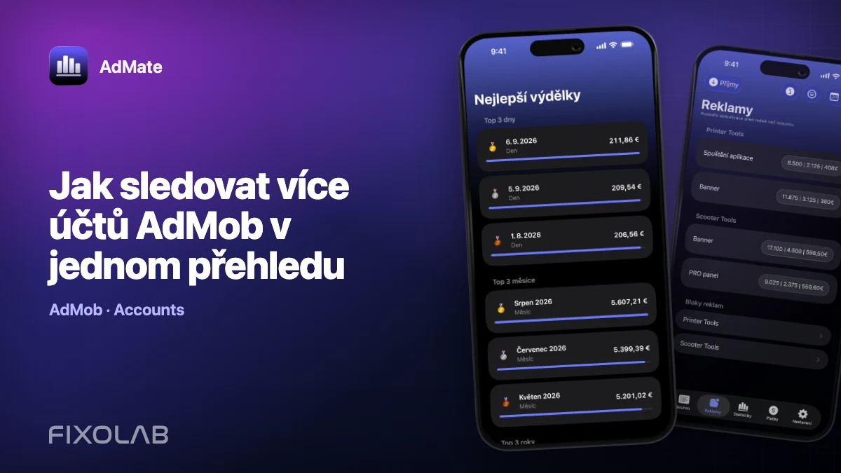 Jak sledovat více účtů AdMob v jednom přehledu