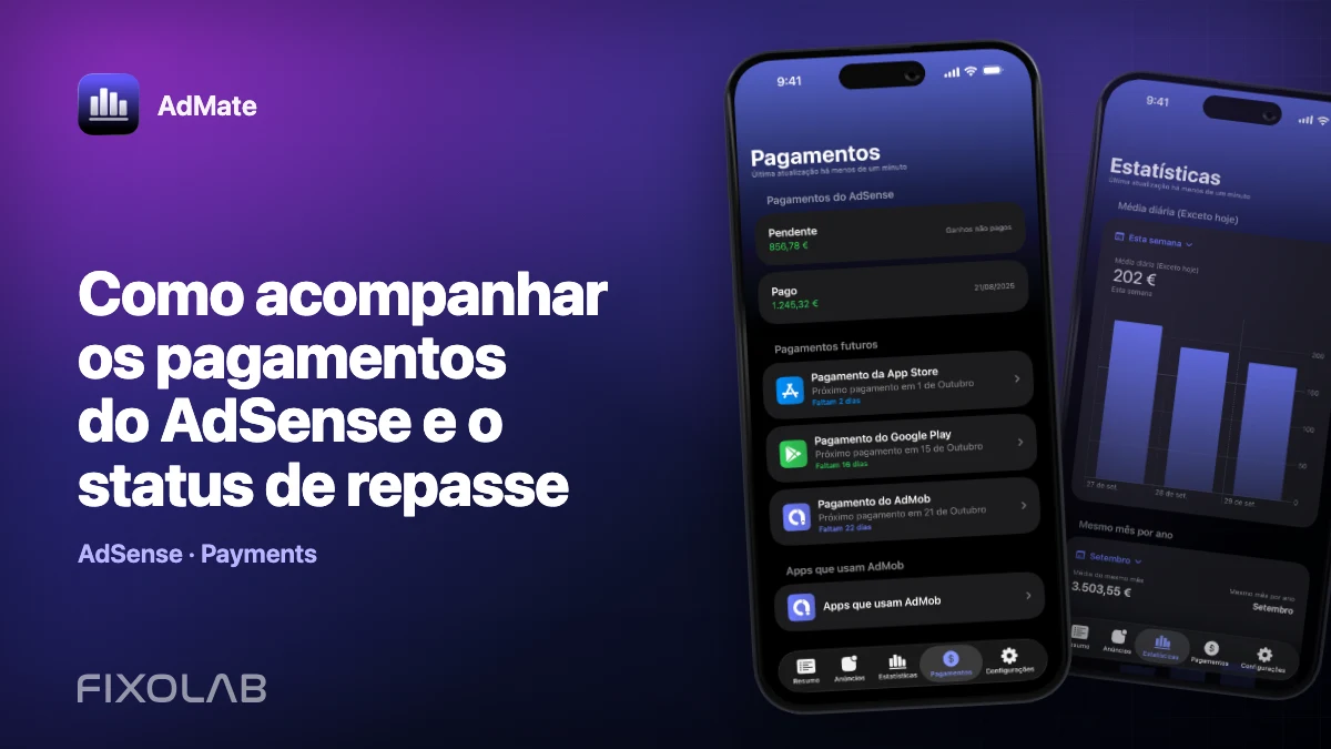 Como acompanhar os pagamentos do AdSense e o status de repasse