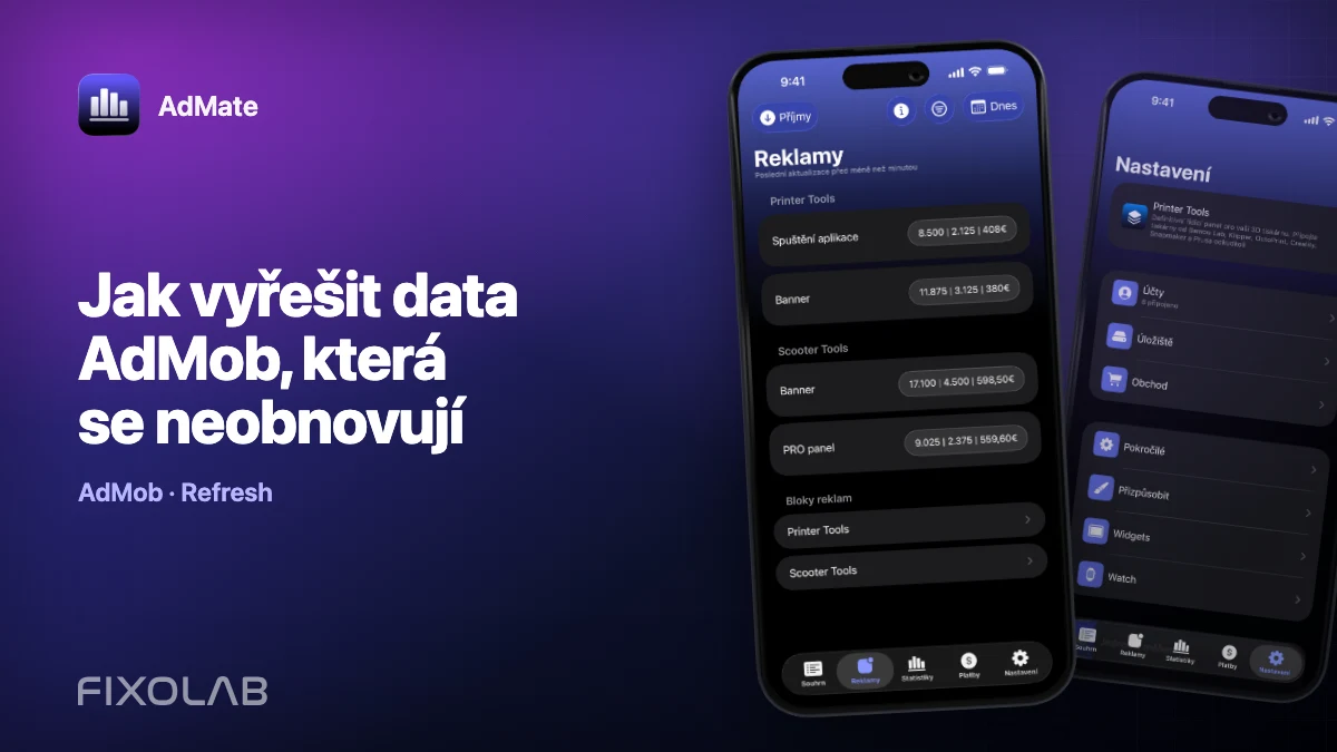 Jak vyřešit data AdMob, která se neobnovují