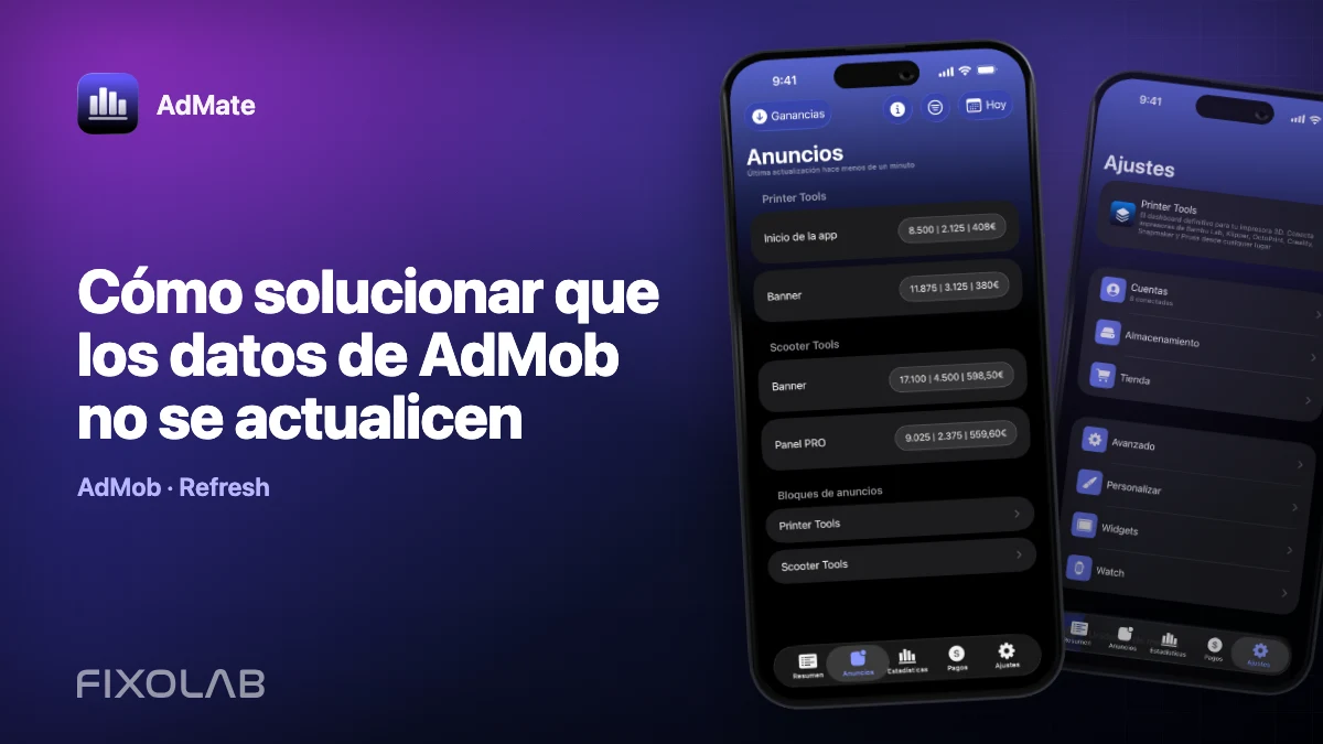 Cómo solucionar que los datos de AdMob no se actualicen