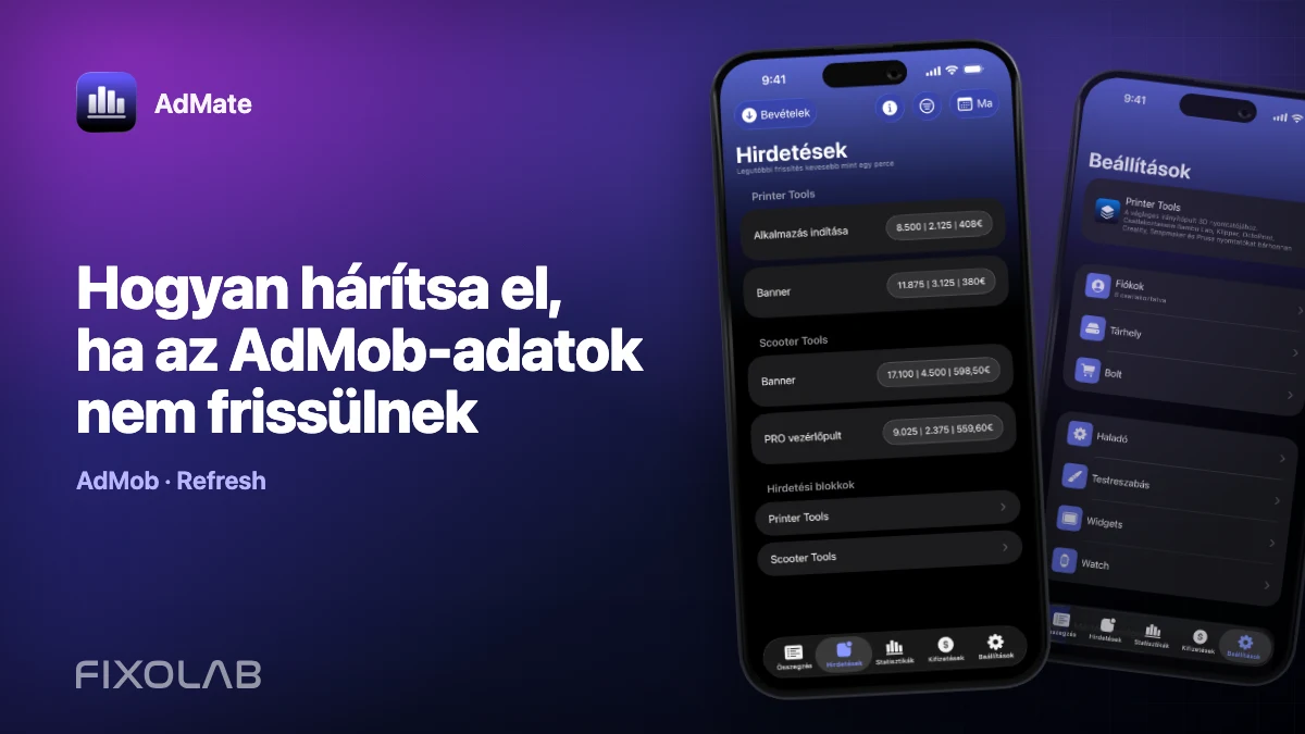 Hogyan hárítsa el, ha az AdMob-adatok nem frissülnek
