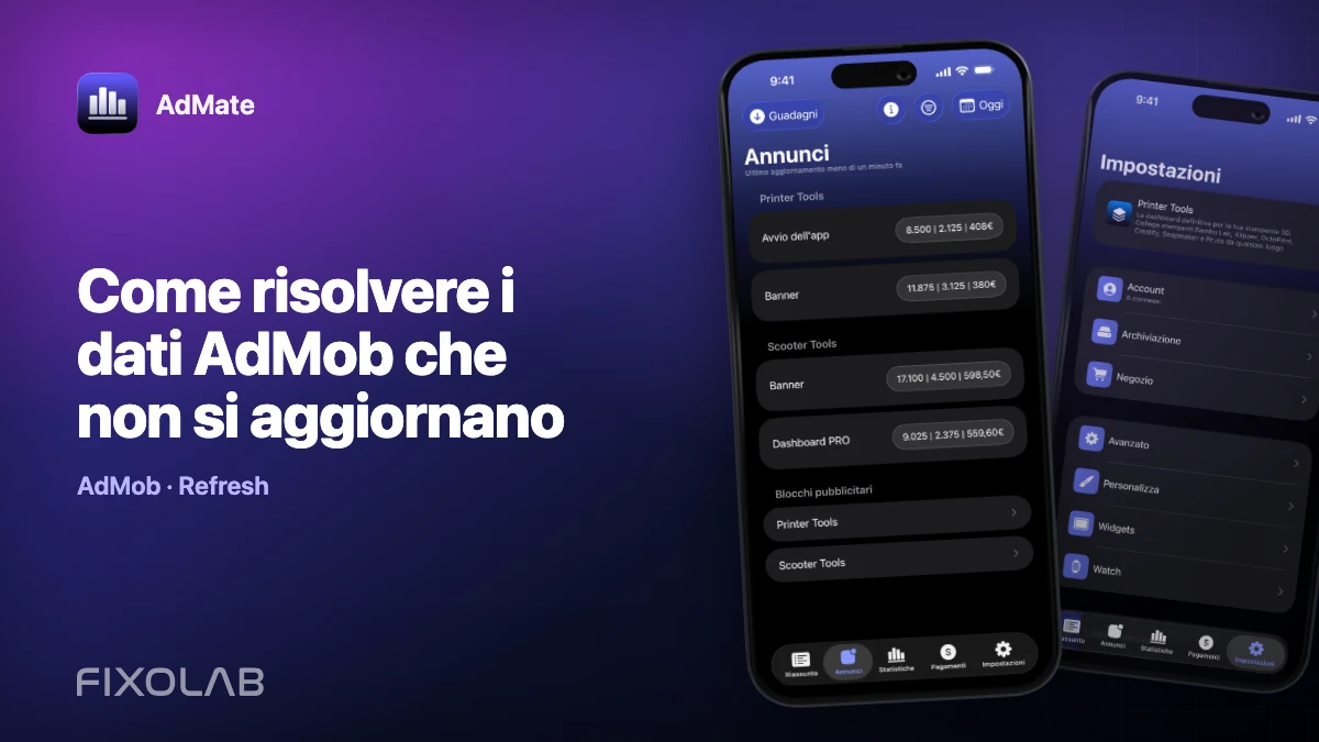 Come risolvere i dati AdMob che non si aggiornano