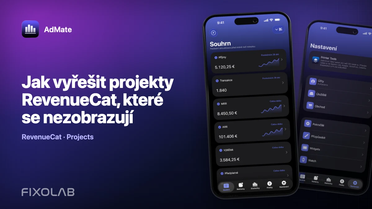 Jak vyřešit projekty RevenueCat, které se nezobrazují Jak vyřešit projekty RevenueCat, které se nezobrazují