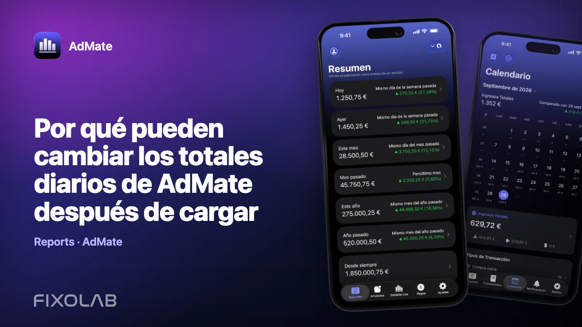 Por qué pueden cambiar los totales diarios de AdMate después de cargar Por qué pueden cambiar los totales diarios de AdMate después de cargar